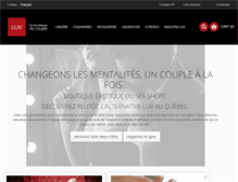 Tablet Screenshot of boutiqueluv.ca